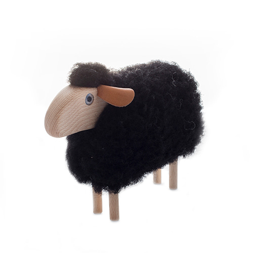 아기양(S)-화이트/블랙Tiny Sheep, white or brown furmade in Germany